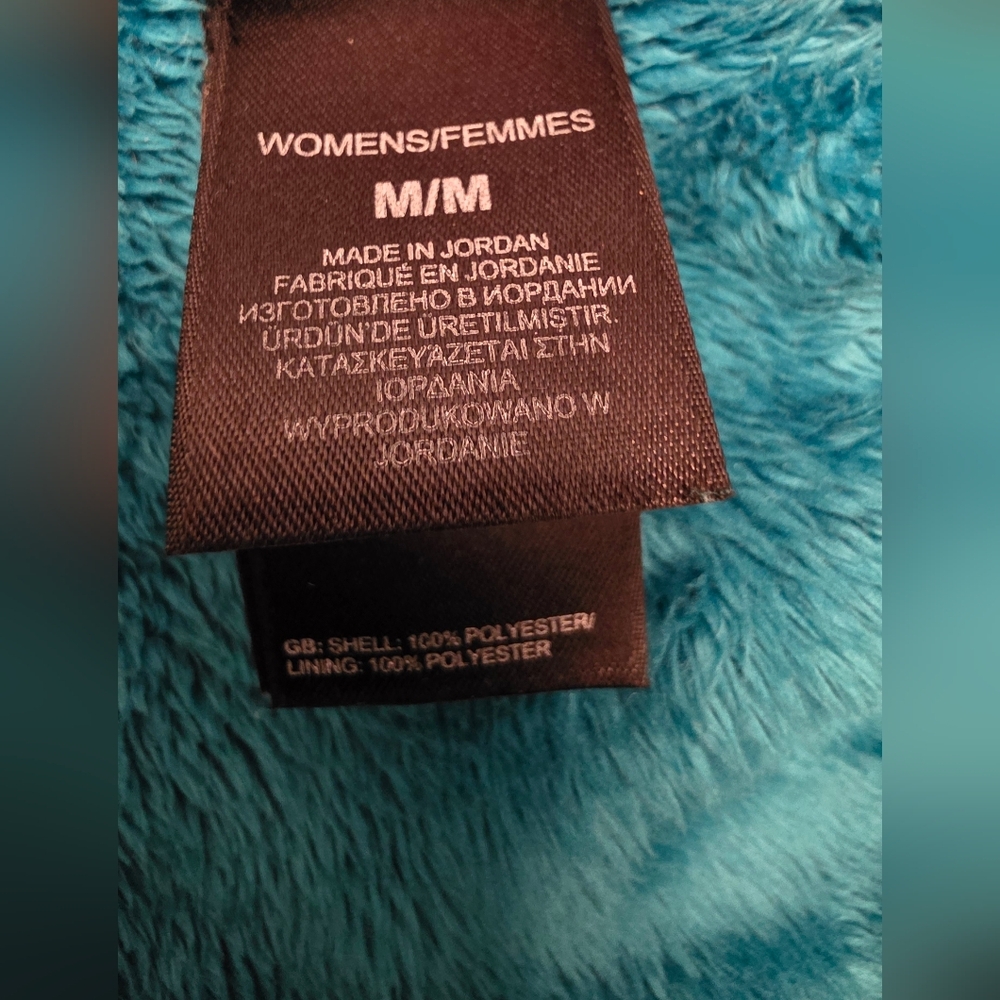 The North Face Women's Teal Osito Luxe Zip Up Fleece Jacket ~ Size Medium - Picture 8 of 10